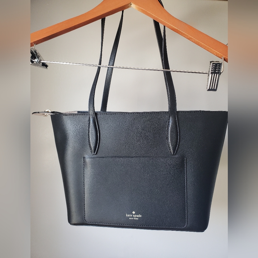 Kate Spade black leather bag purse
